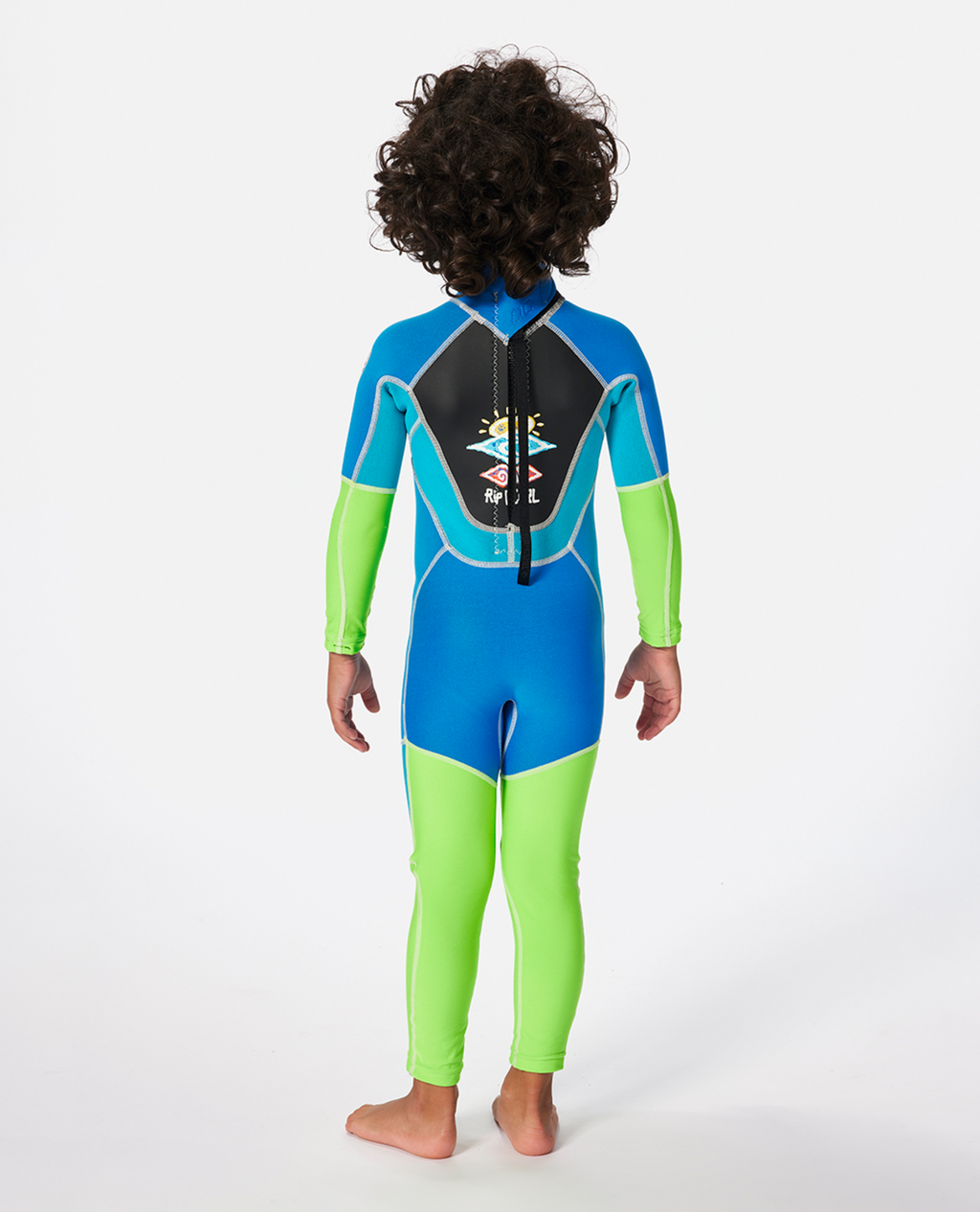 Rip Curl Groms Omega Back Zip Easy On/Off Wetsuit in Blue