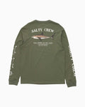 Salty Crew BRUCE LS TEE in DUSTY OLIVE