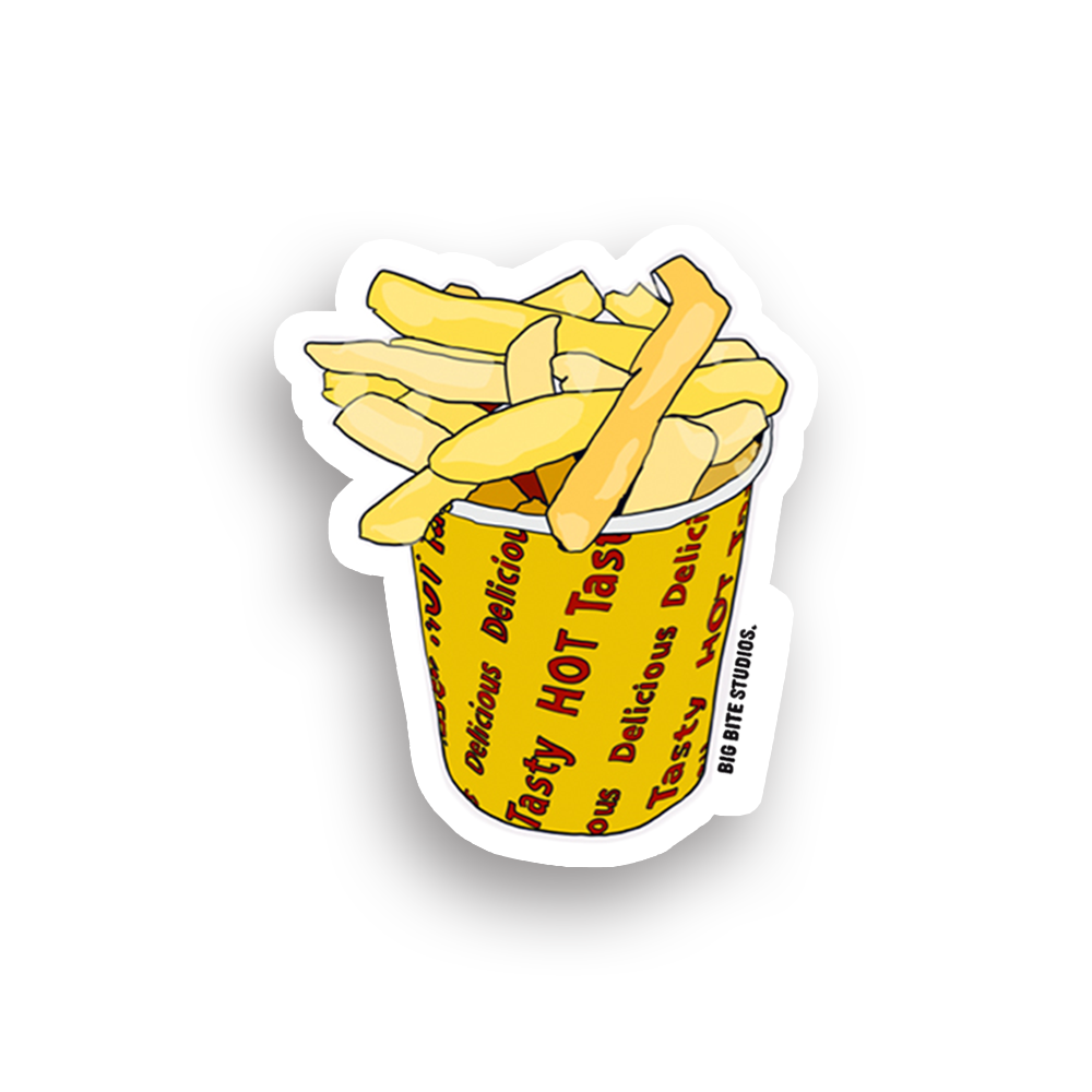 Big Bite Studios Hot Chippies Waterproof Sticker — By Big Bite Studios in Single
