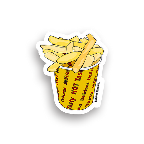 Big Bite Studios Hot Chippies Waterproof Sticker — By Big Bite Studios in Single