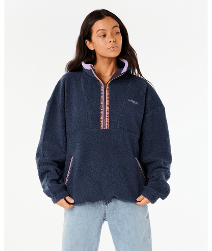 Rip Curl Neon Isles Retro Polar Fleece in NAVY