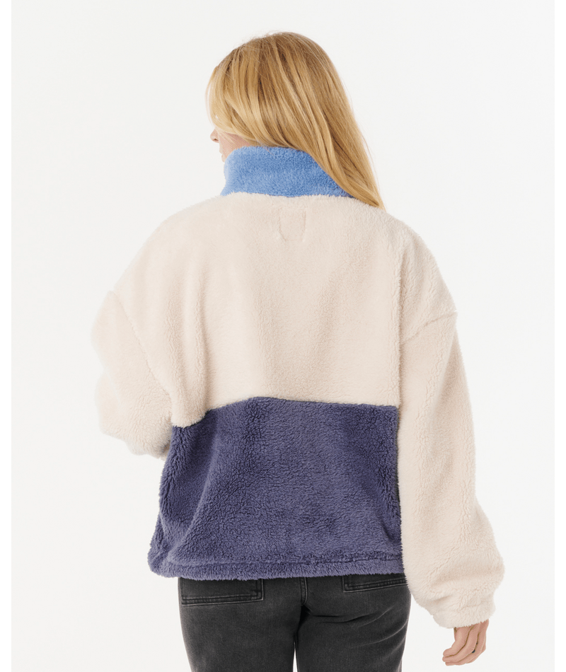 Rip Curl Block Party Polar Fleece in BLUE