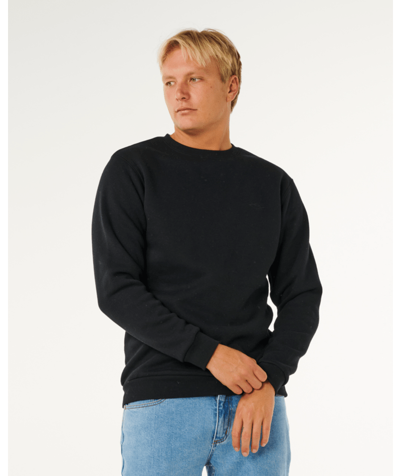Rip Curl Classic Surf Crew in BLACK