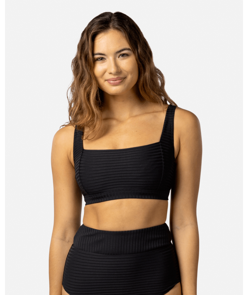 Rip Curl Premium Surf D-Dd Crop in BLACK