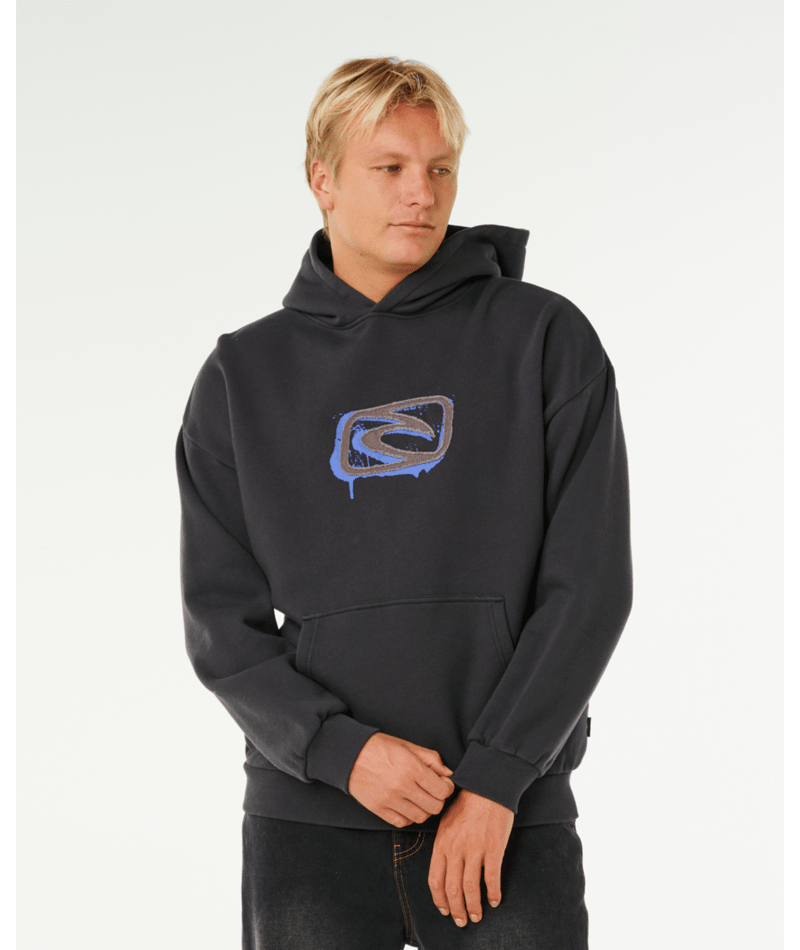 Rip Curl Medina Inner Visions Hood in WASHED BLACK