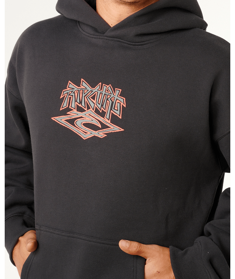 Rip Curl Liquid Trips Hood in WASHED BLACK