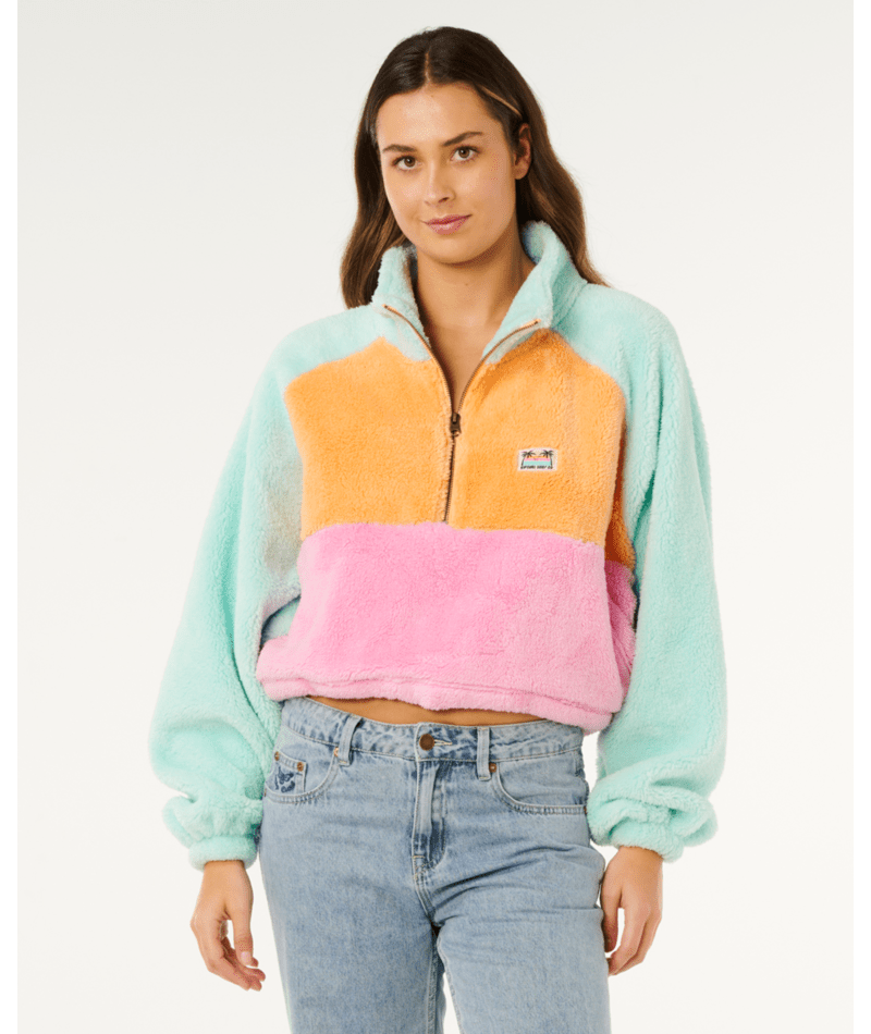 Rip Curl Hotel Malibu Polar Fleece in MULTICO