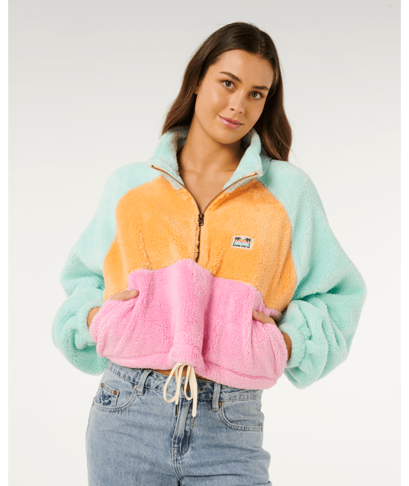 Rip Curl Hotel Malibu Polar Fleece in MULTICO