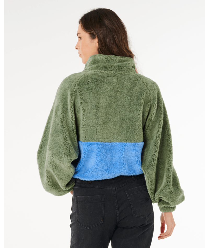 Rip Curl Hotel Malibu Polar Fleece in SAGE