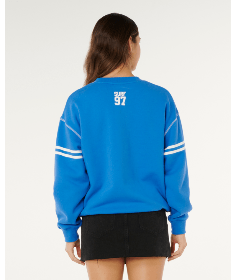 Rip Curl Surf Club Oversize Crew in BLUE
