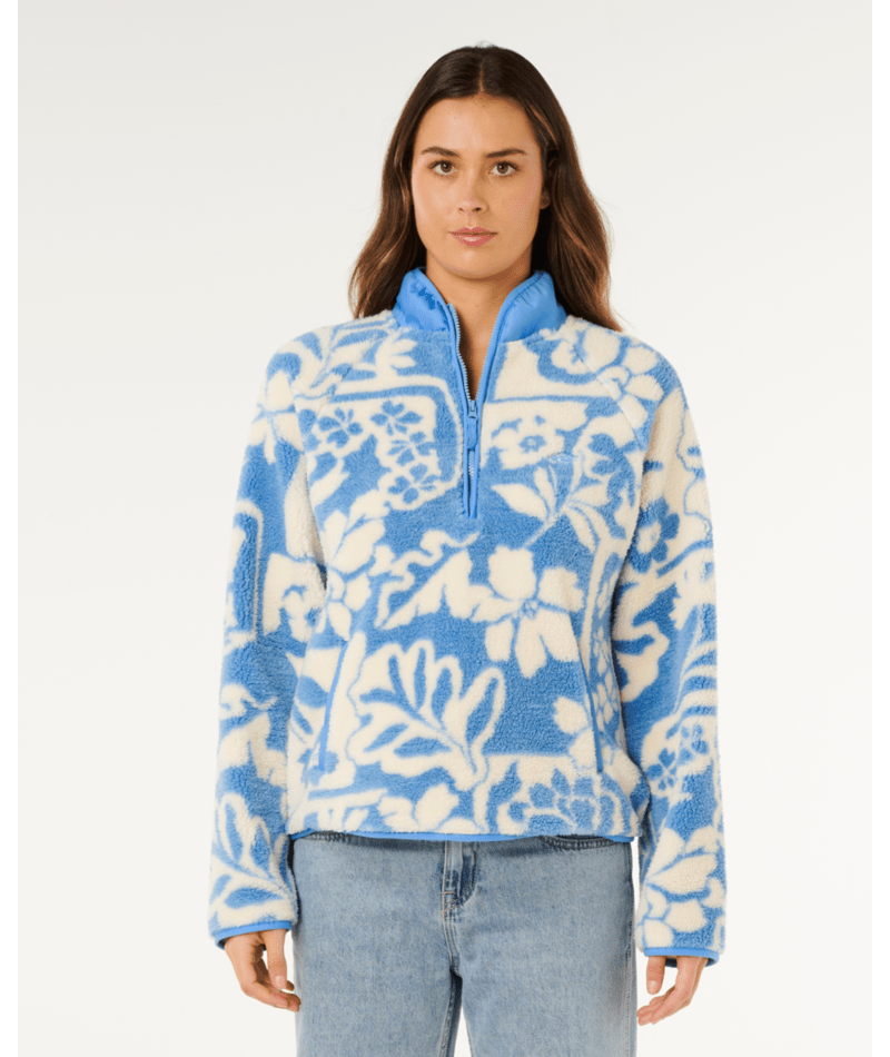 Rip Curl Party Pack Polar Fleece in BLUE