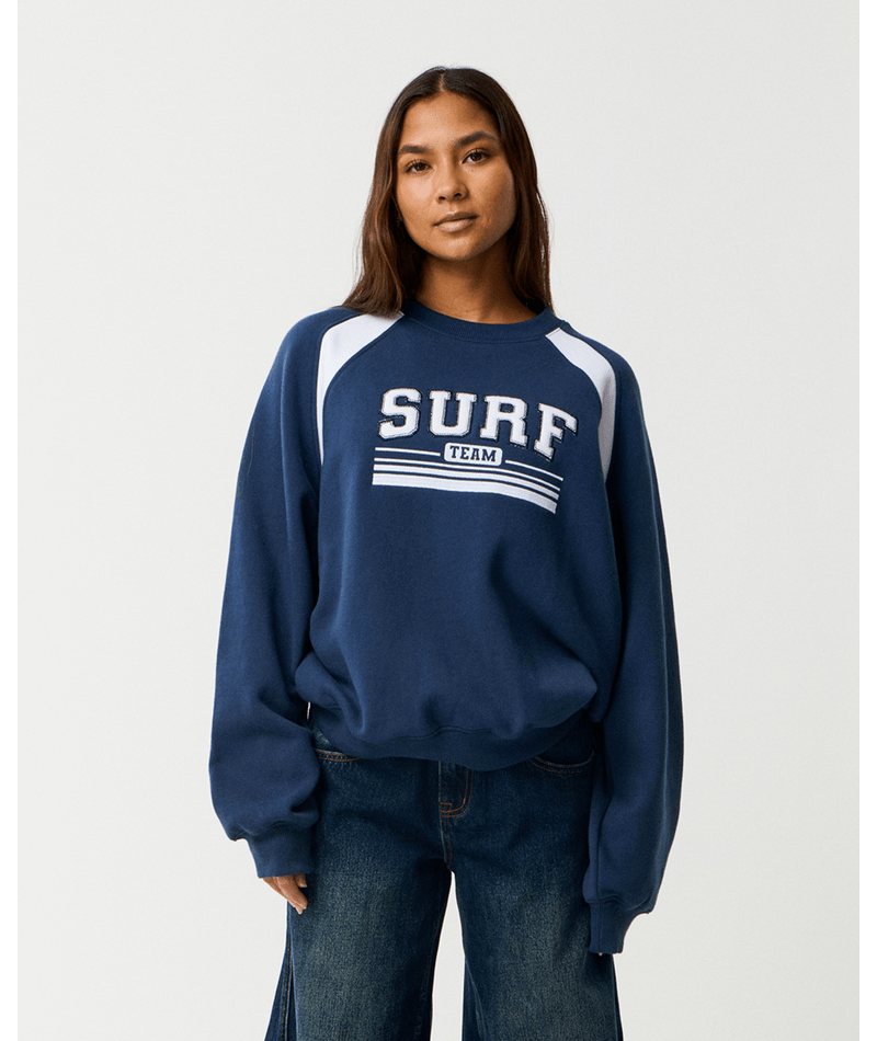 Rip Curl Retro Swell Oversized Crew in NAVY