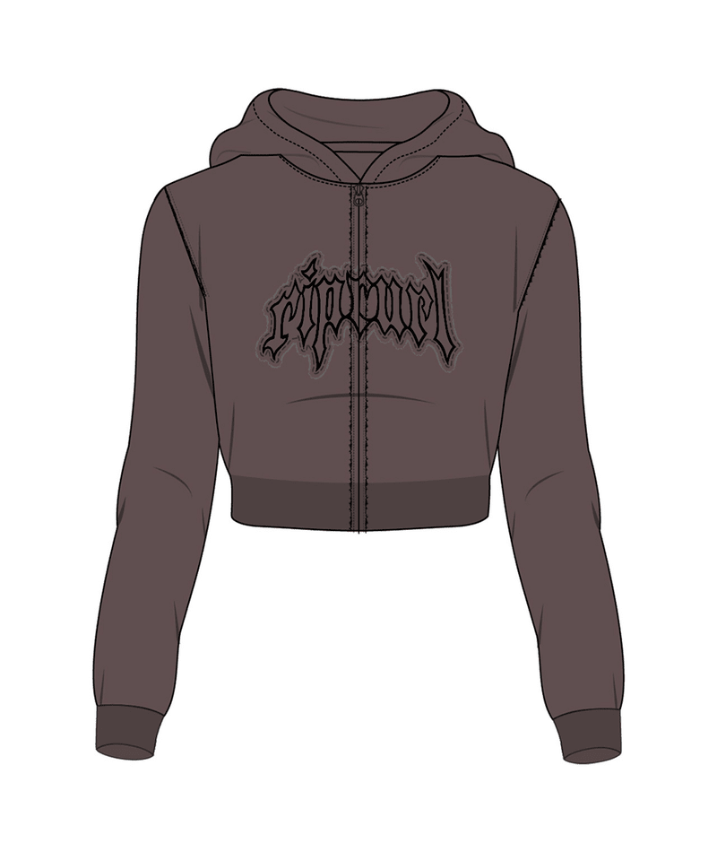 Rip Curl Archive Rota Goth Crop Zt Hood in Grape