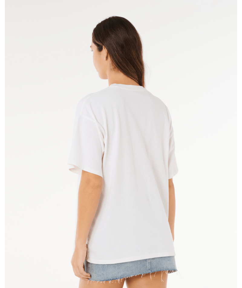 Rip Curl Varsity Sports Heritage Tee in BONE