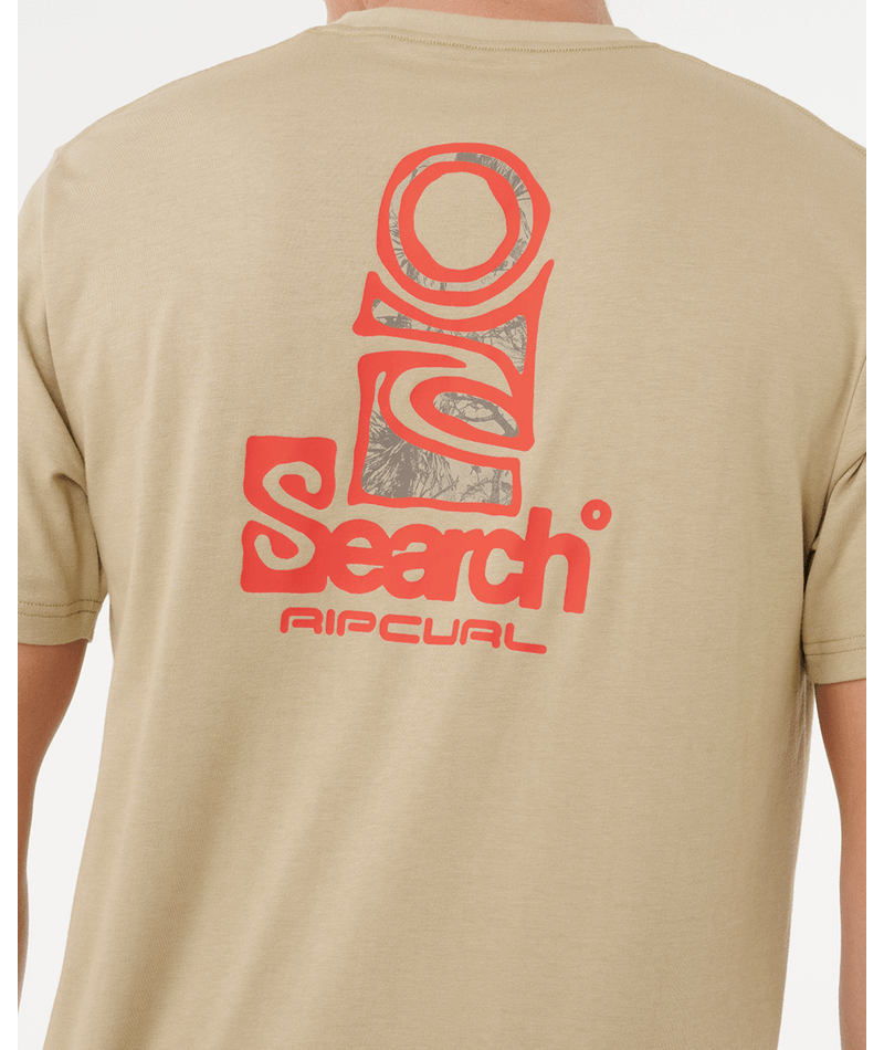 Rip Curl Vaporcool Search Stack Tee in KHAKI ROCK