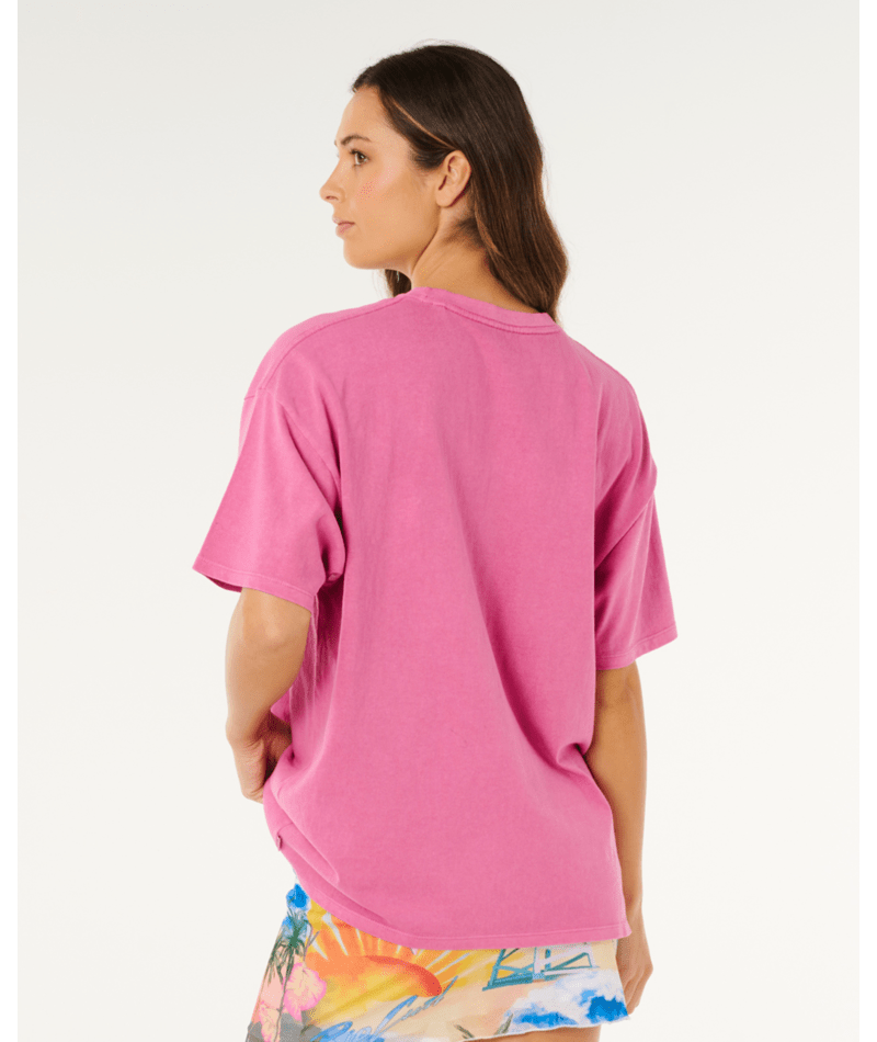 Rip Curl Hayley O Heritage Tee in SUPER PINK