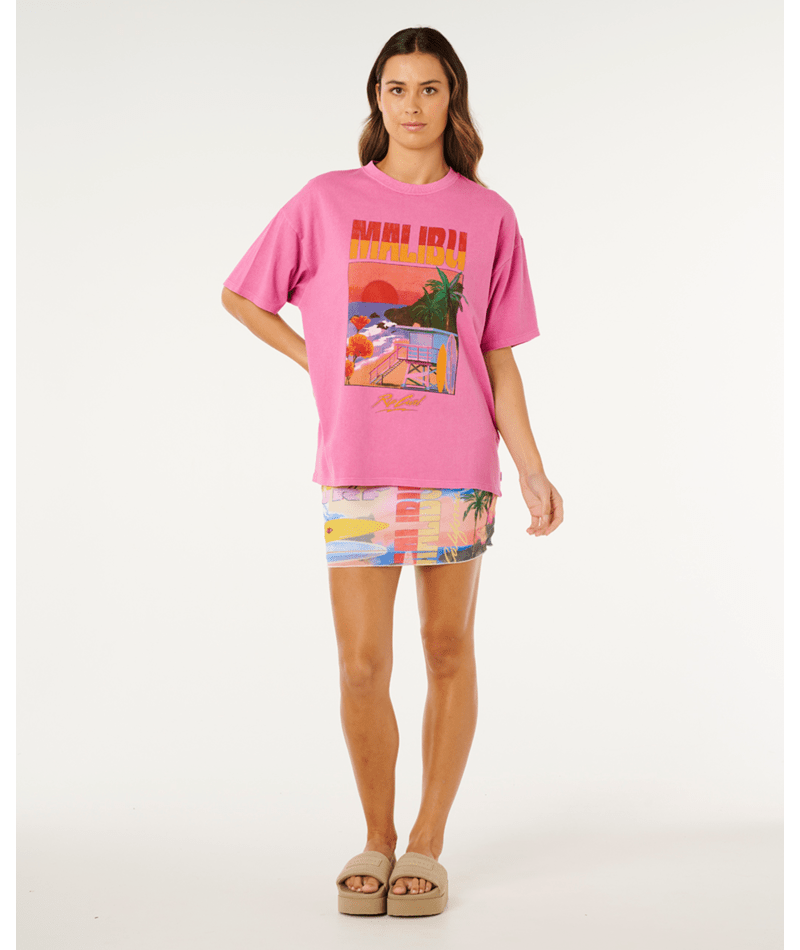 Rip Curl Hayley O Heritage Tee in SUPER PINK