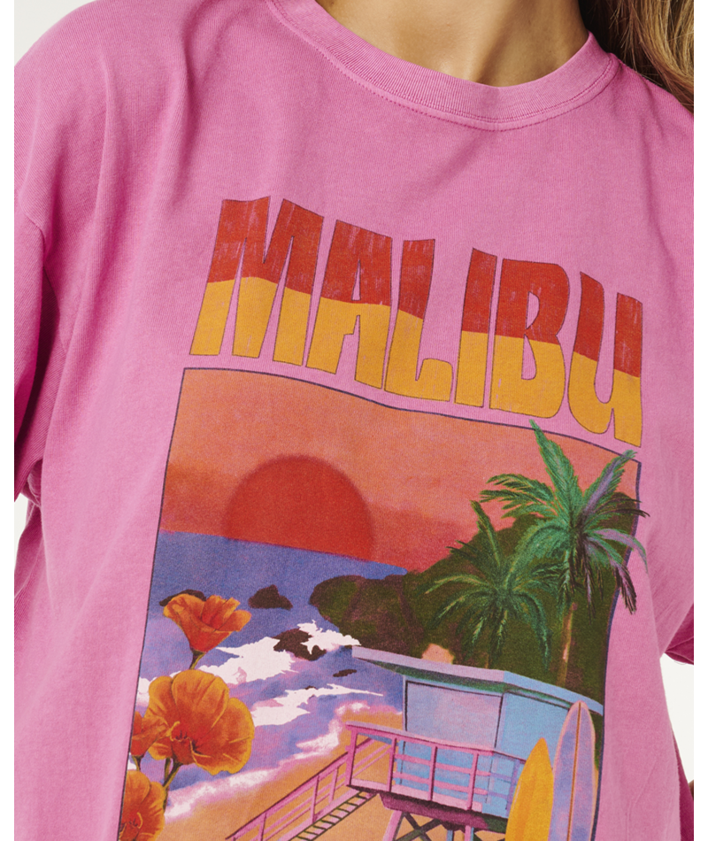 Rip Curl Hayley O Heritage Tee in SUPER PINK