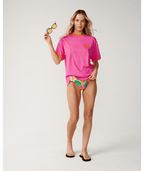 Rip Curl Tropical Desire Oversize Tee in HOT PINK