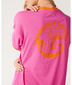 Rip Curl Tropical Desire Oversize Tee in HOT PINK