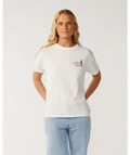 Rip Curl Greetings From Aus Relaxed Tee in BONE