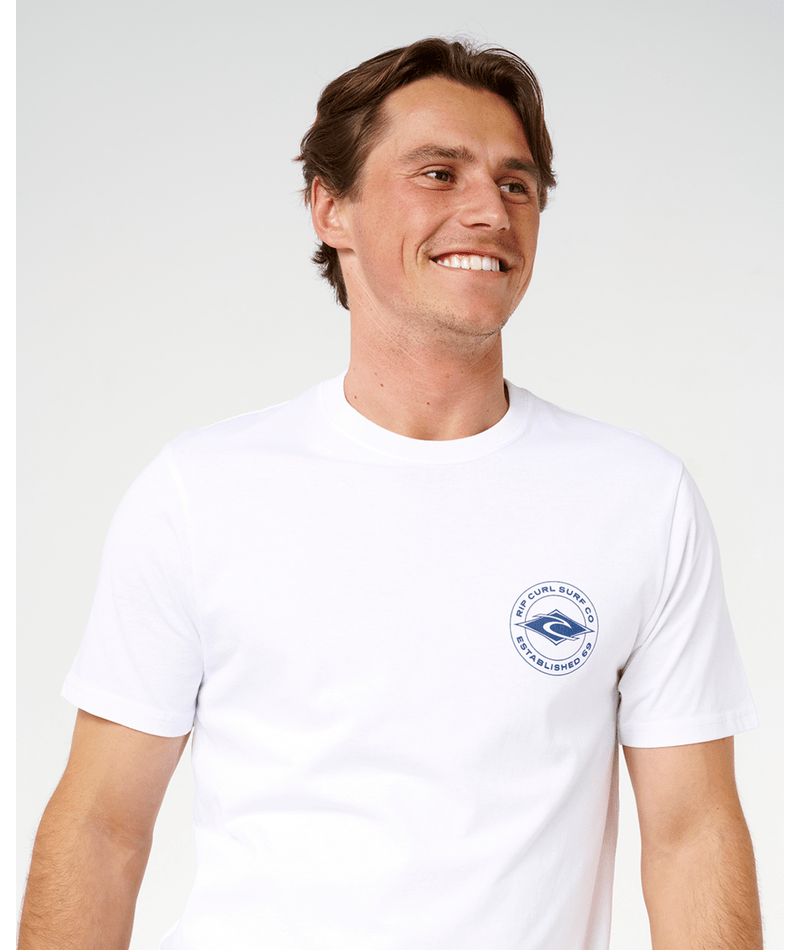 Rip Curl Staple Tee in WHITE