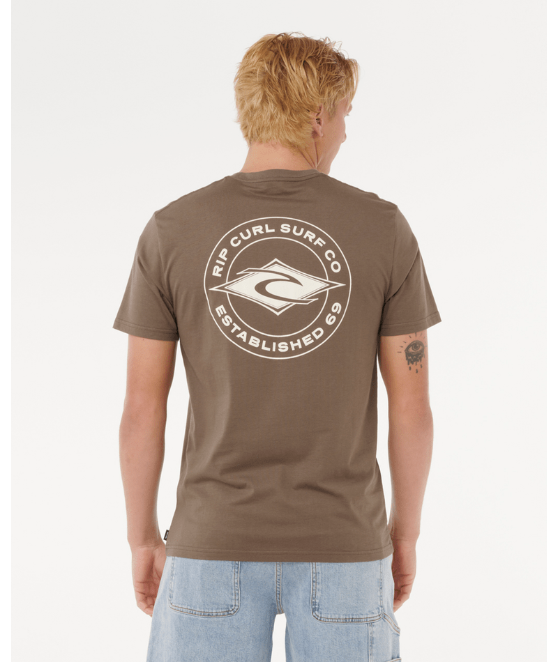Rip Curl Staple Tee in ROCK