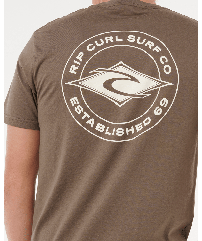 Rip Curl Staple Tee in ROCK