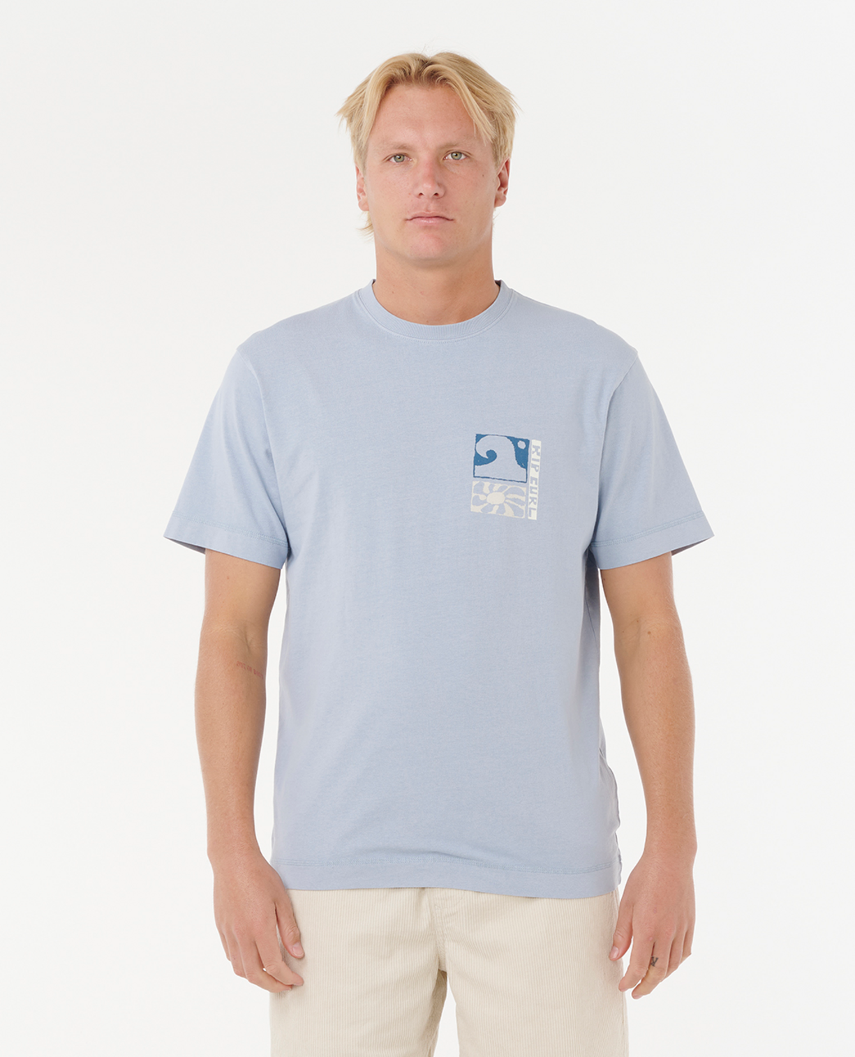 Rip Curl Aots Ty Williams Coastline Tee in SPRAY BLUE
