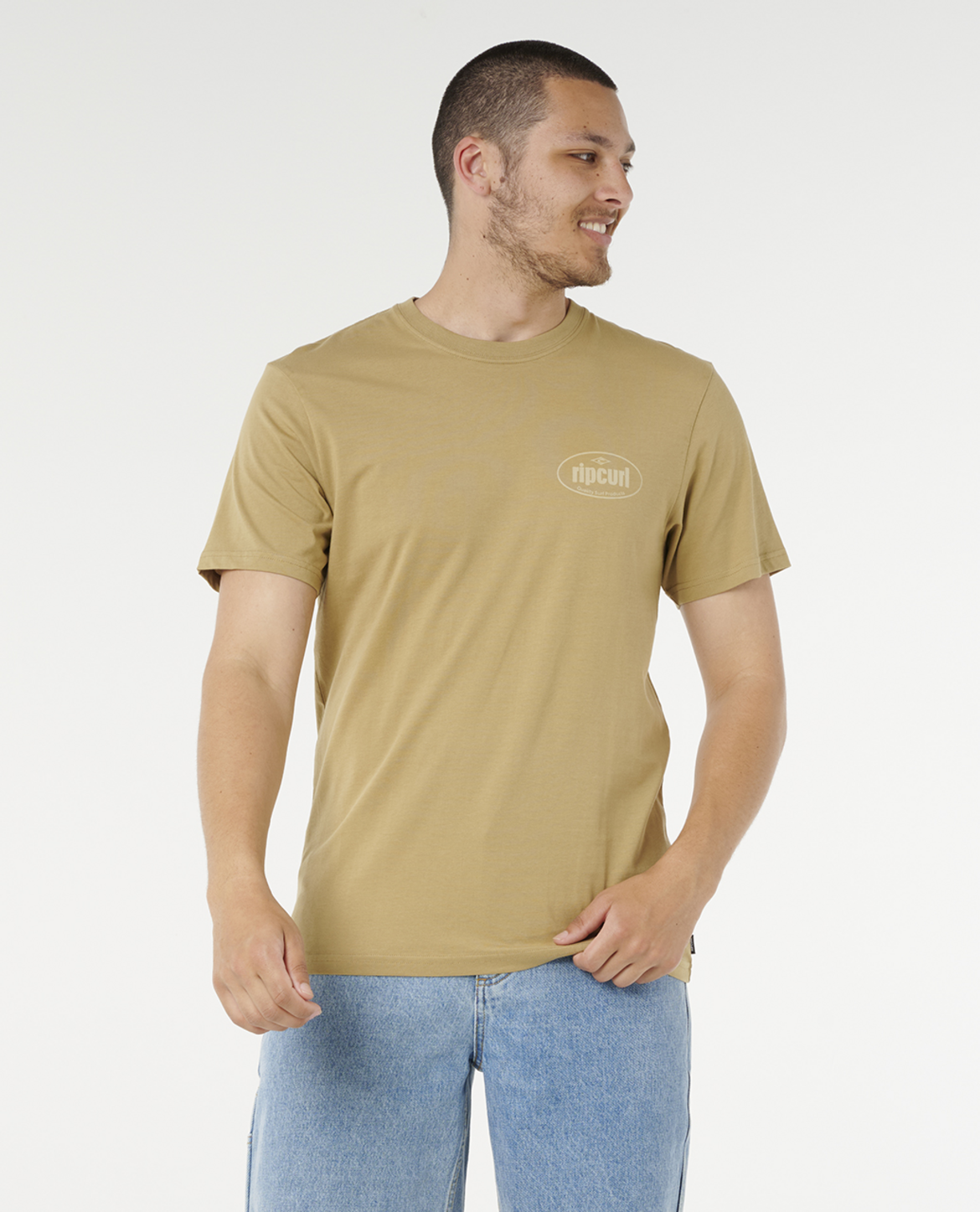 Rip Curl Everyday Tee in DARK KHAKI