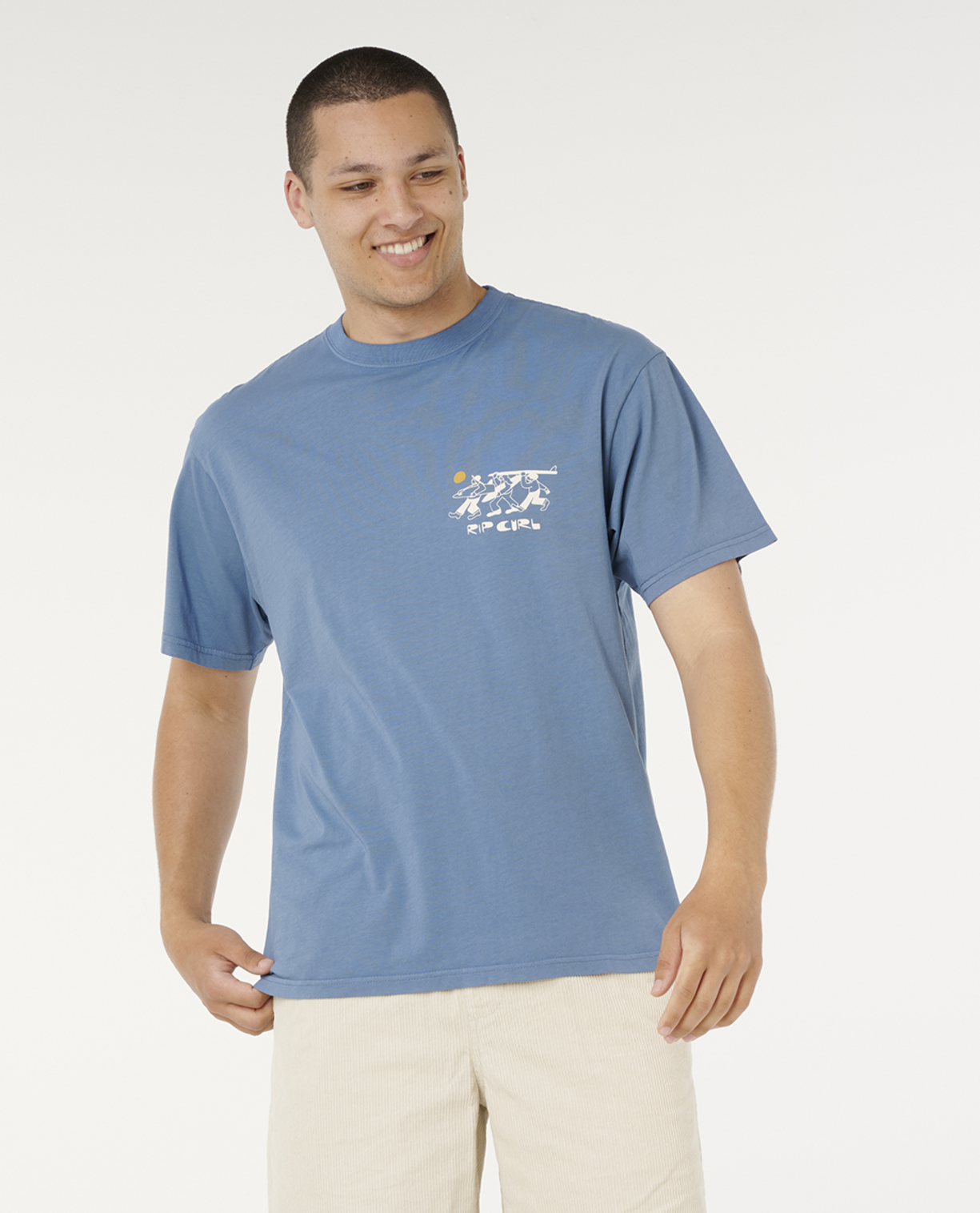 Rip Curl Aots - Ty Williams Dudes Tee in BLUEFIN