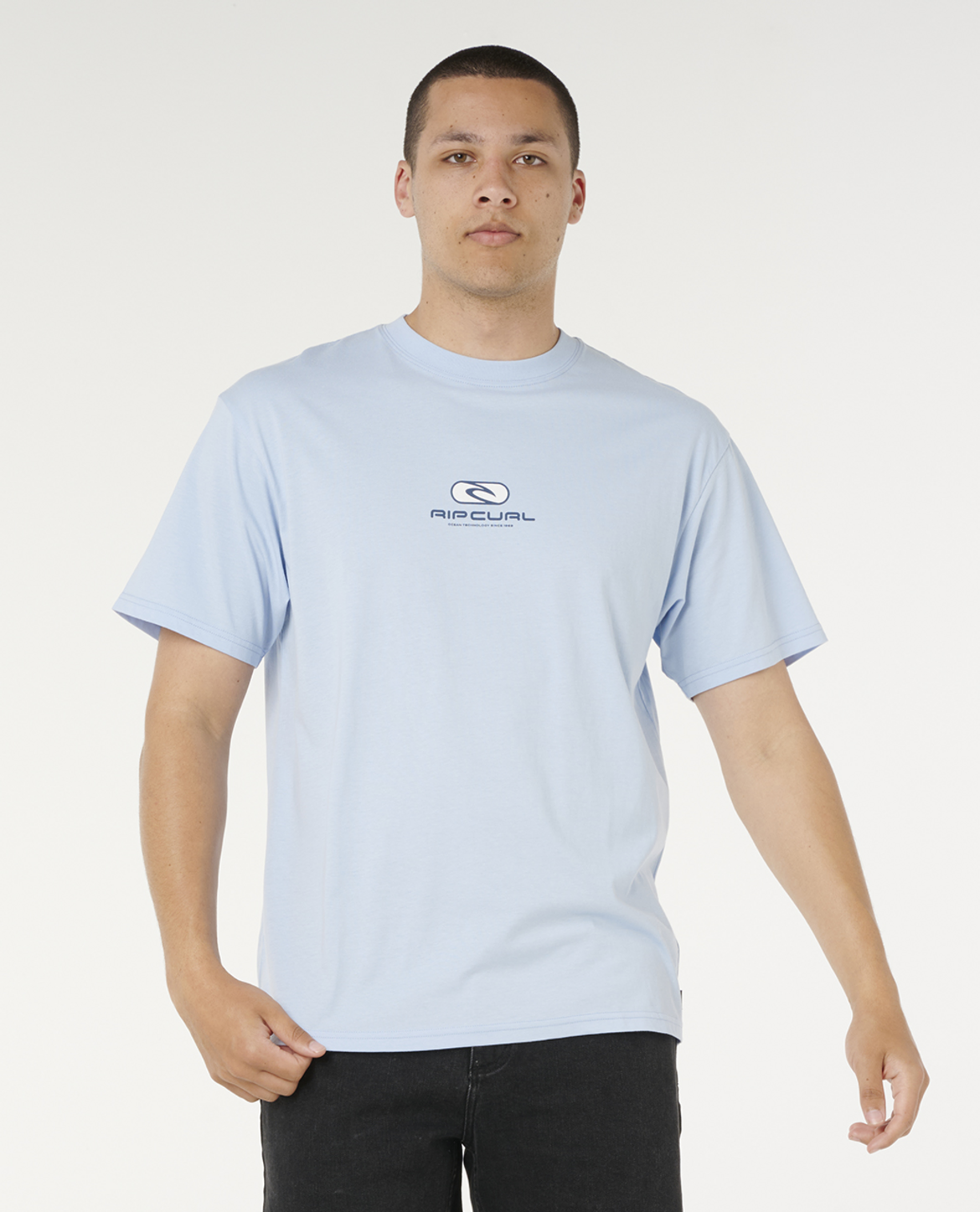 Rip Curl Pill Icon Tee in BLUE WIND