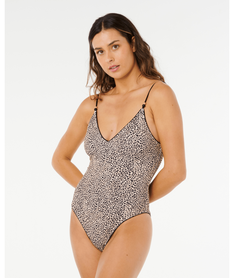 Rip Curl Coastal Instinct Cheeky 1pc in BLACK