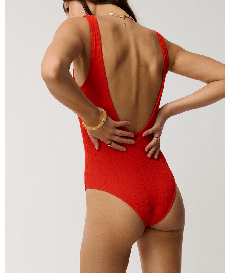 Rip Curl Vibe Surf One Piece in RED