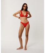 Rip Curl Vibe Surf High Cheeky in RED