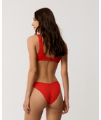 Rip Curl Vibe Surf High Cheeky in RED