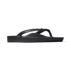 Archies Footwear Arch Support Thongs - Classic - Crystal Black in Single