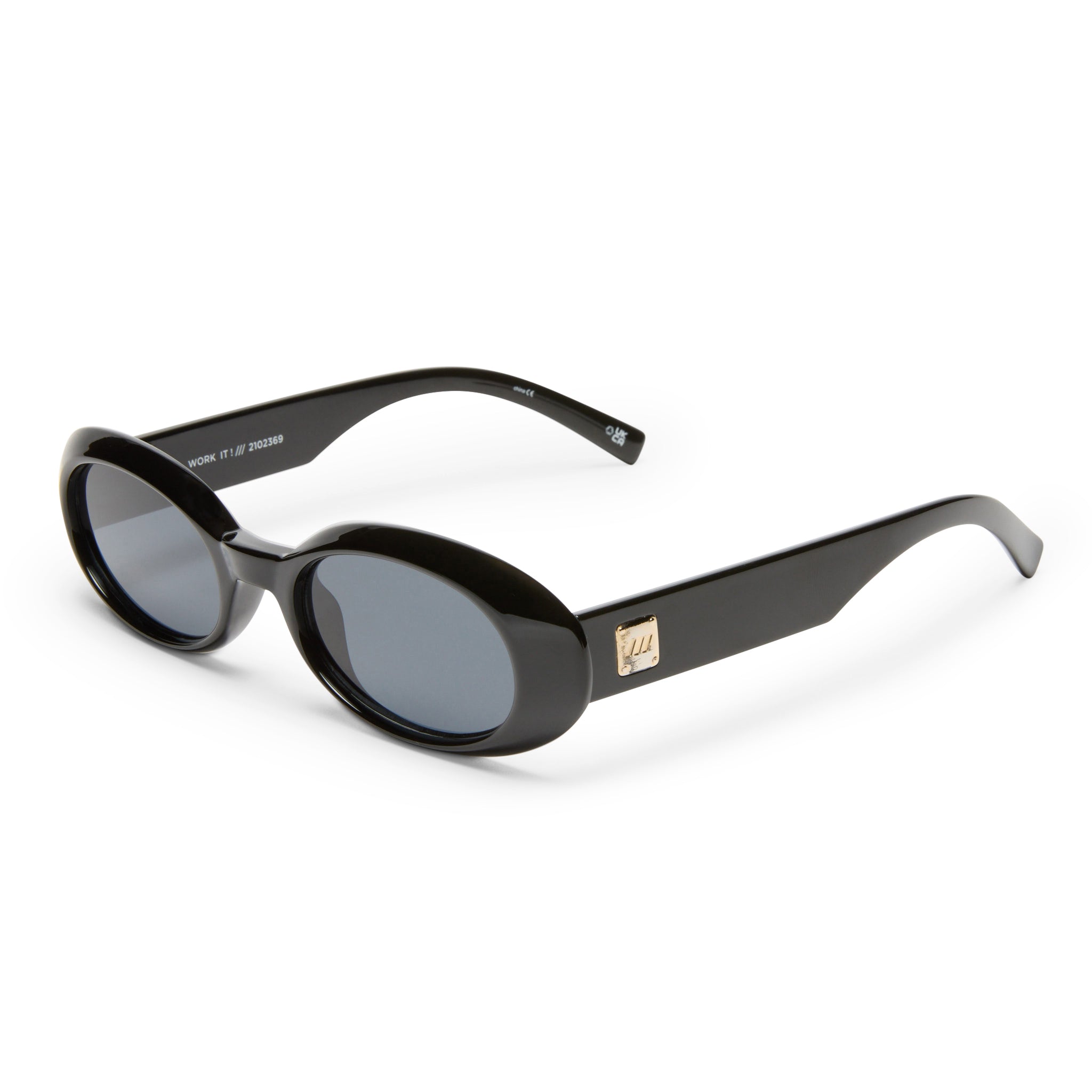 Le Specs WORK IT BLACK in SMOKE MONO