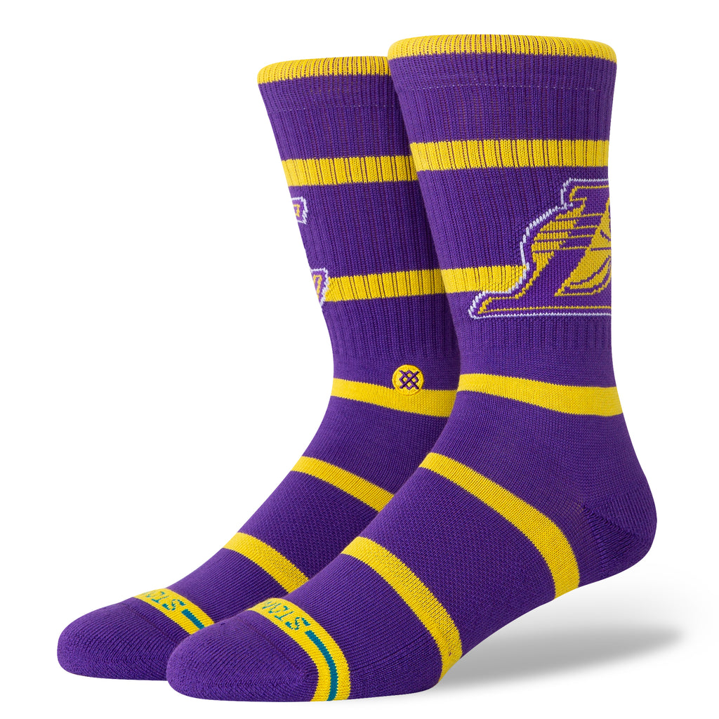Stance PREP LA LAKERS CREW SOCKS CREW SOCKS in PURPLE