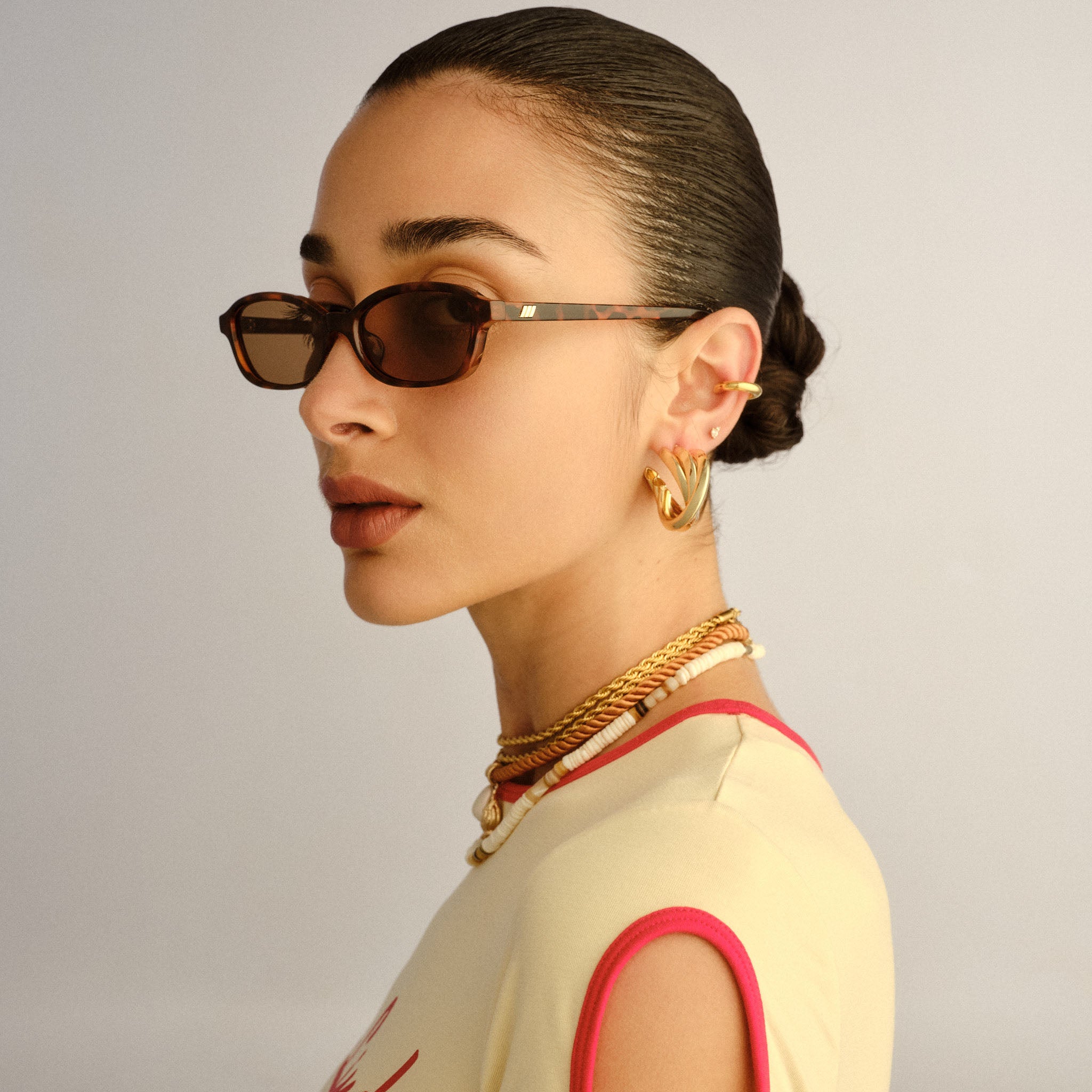 Le Specs HONEY POT TORT in BROWN MONO