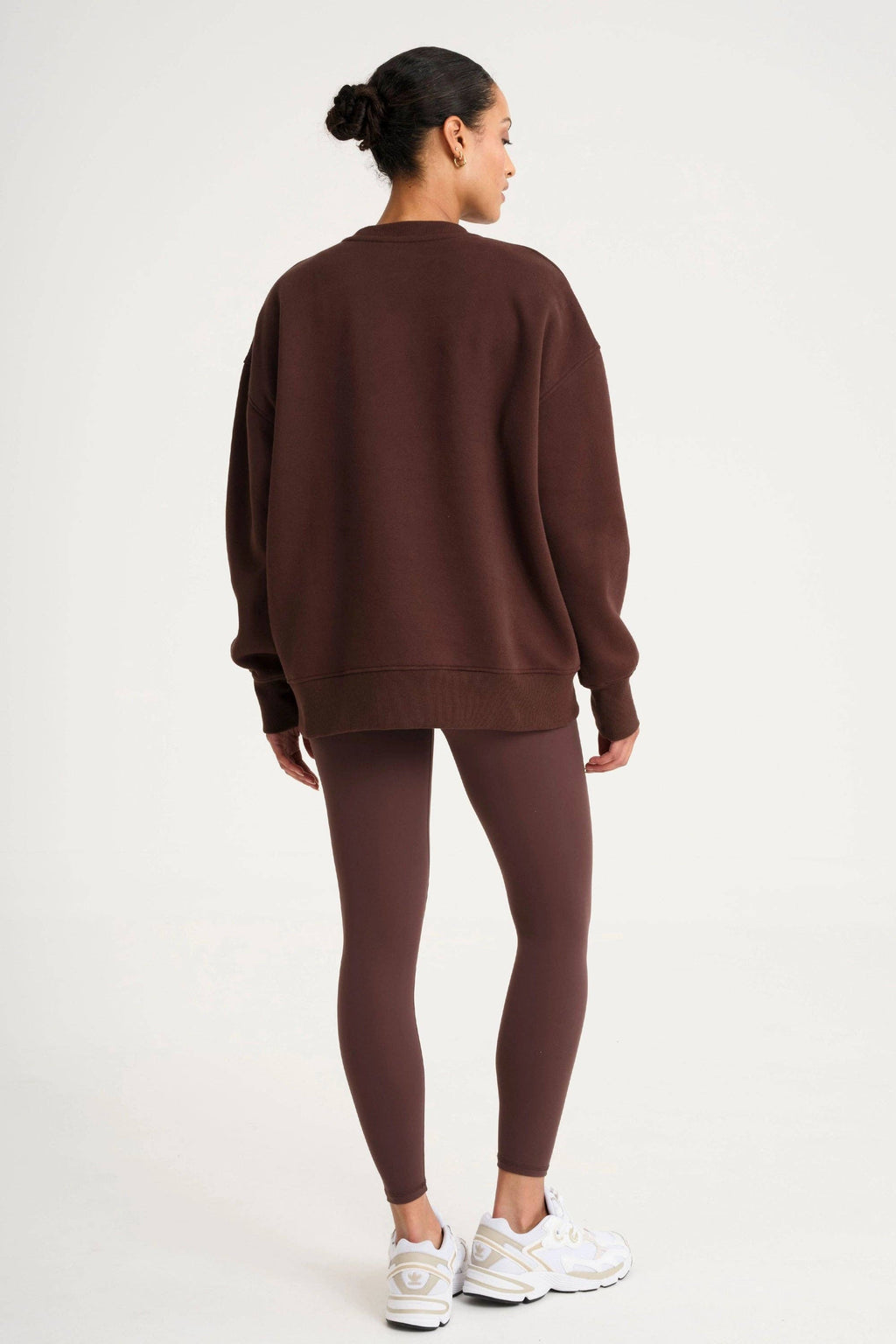 All Fenix Collegiate Graphic Crew Neck Jumper in Espresso