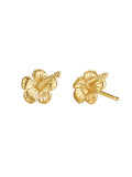 Malakai The Label Hibiscus Studs 18K Gold Vermeil in Default Title