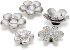 Crocs Monochrome Slvr Flwrs 5 Pack