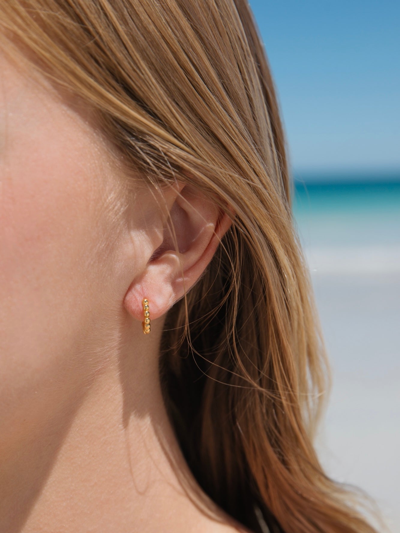 Malakai The Label Kauai Sun Big Hoops in 18k Gold in Default Title