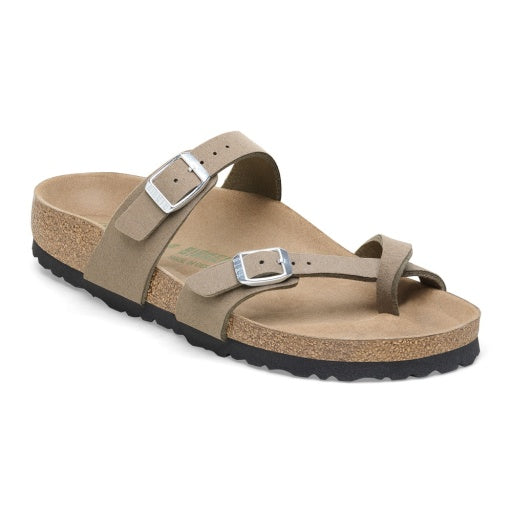 Birkenstock Mayari Vegan Grey Taupe Synthetic Regular in Grey Taupe