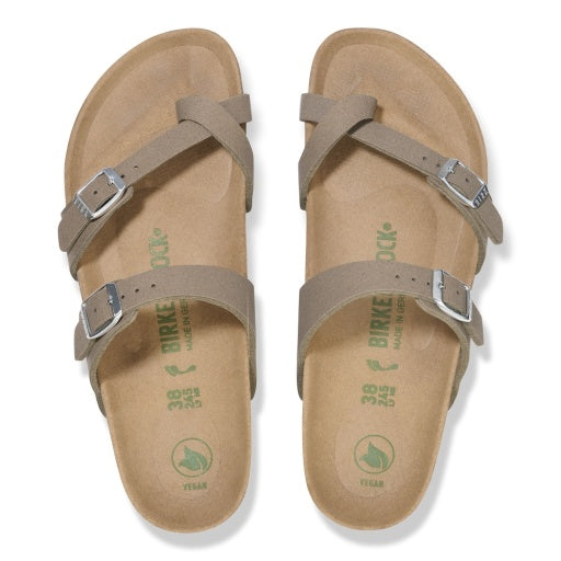 Birkenstock Mayari Vegan Grey Taupe Synthetic Regular in Grey Taupe