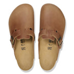Birkenstock Boston Cognac Oiled Leather Regular in Cognac