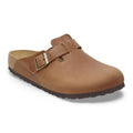 Birkenstock Boston Cognac Oiled Leather Regular in Cognac