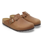 Birkenstock Boston Cognac Oiled Leather Regular in Cognac