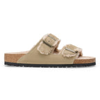 Birkenstock Arizona Shearling Taupe Suede Leather/Shearling Regular in Taupe